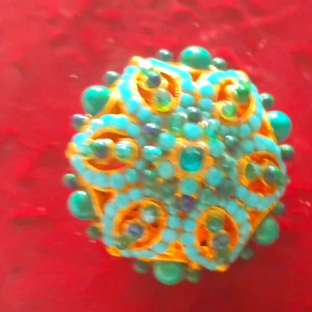 Jose and maria earrings - Turquoise and Gold